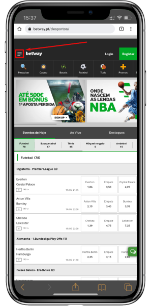 Betway site1