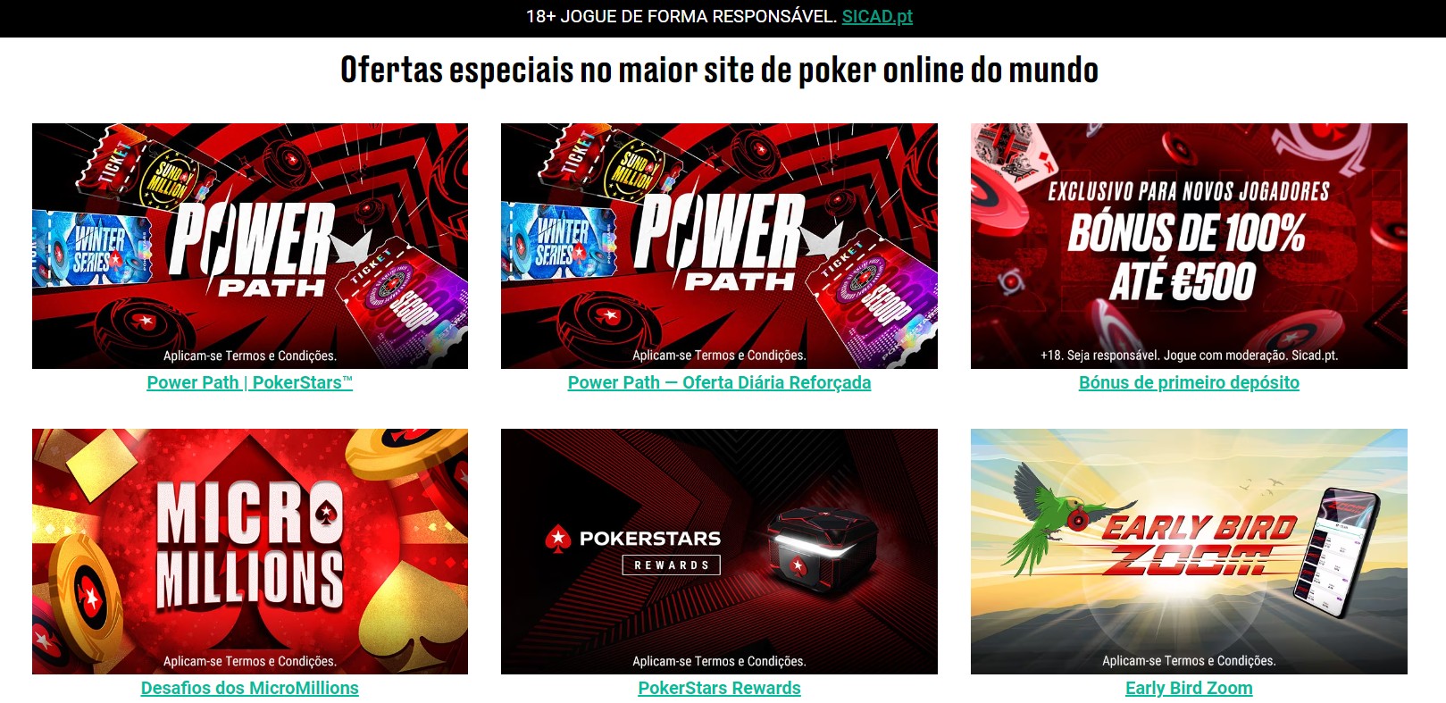 PokerStars promocoes